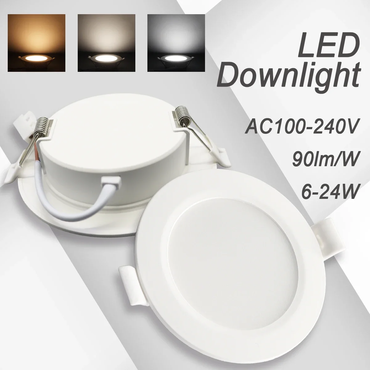 4pcs LED Downlight AC100-240V 3000K 4000K 6000K Ceiling Light 6W 10W 14W 17W 20W 24W Recessed Round Panel Light Indoor Lighting
4pcs LED Downlight AC100-240V 3000K 4000K 6000K Ceiling Light 6W 10W 14W 17W 20W 24W Recessed Round Panel Light Indoor Lighting