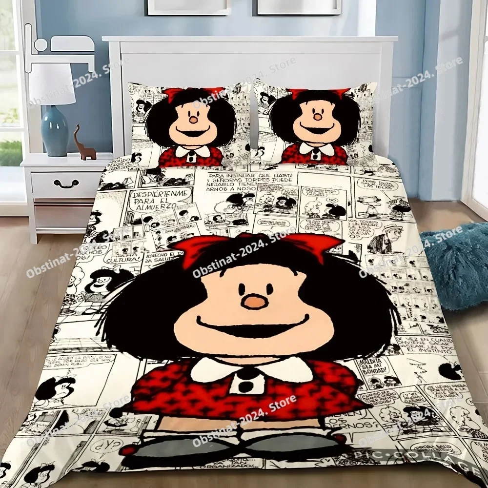 Cartoon Duvet Cover Pillowcase Bedding Set Adult Boy M-Mafalda Girl Bedroom Decoration Children Gift Single Double Large Size
Cartoon Duvet Cover Pillowcase Bedding Set Adult Boy M-Mafalda Girl Bedroom Decoration Children Gift Single Double Large Size