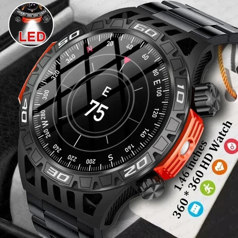 Outdoor Sports With Flashlight GPS Compass SmartWatch Bluetooth Call IP68 Waterproof 450mAh Battery 2024 New Smart Watch
Outdoor Sports With Flashlight GPS Compass SmartWatch Bluetooth Call IP68 Waterproof 450mAh Battery 2024 New Smart Watch