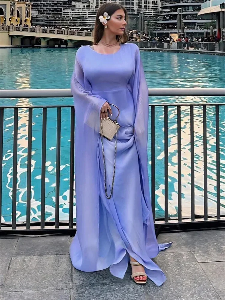 Autumn Loose Shiny Maxi Dress Women's Butterfly Batwing Long Sleeve Muslim Clothes Party Dress Solid Female Long Dress New
Autumn Loose Shiny Maxi Dress Women's Butterfly Batwing Long Sleeve Muslim Clothes Party Dress Solid Female Long Dress New