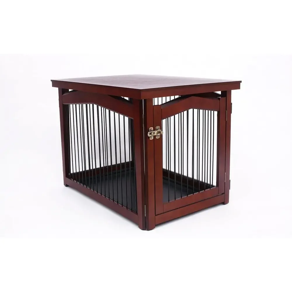 Adjustable Large Brown Pet Crate with Gate Feature
Adjustable Large Brown Pet Crate with Gate Feature