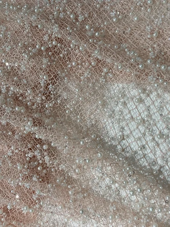 Niche Designer Tailor Lace Fabric Bottom Pearl Embroidered Evening Dress Socialite Style
Niche Designer Tailor Lace Fabric Bottom Pearl Embroidered Evening Dress Socialite Style