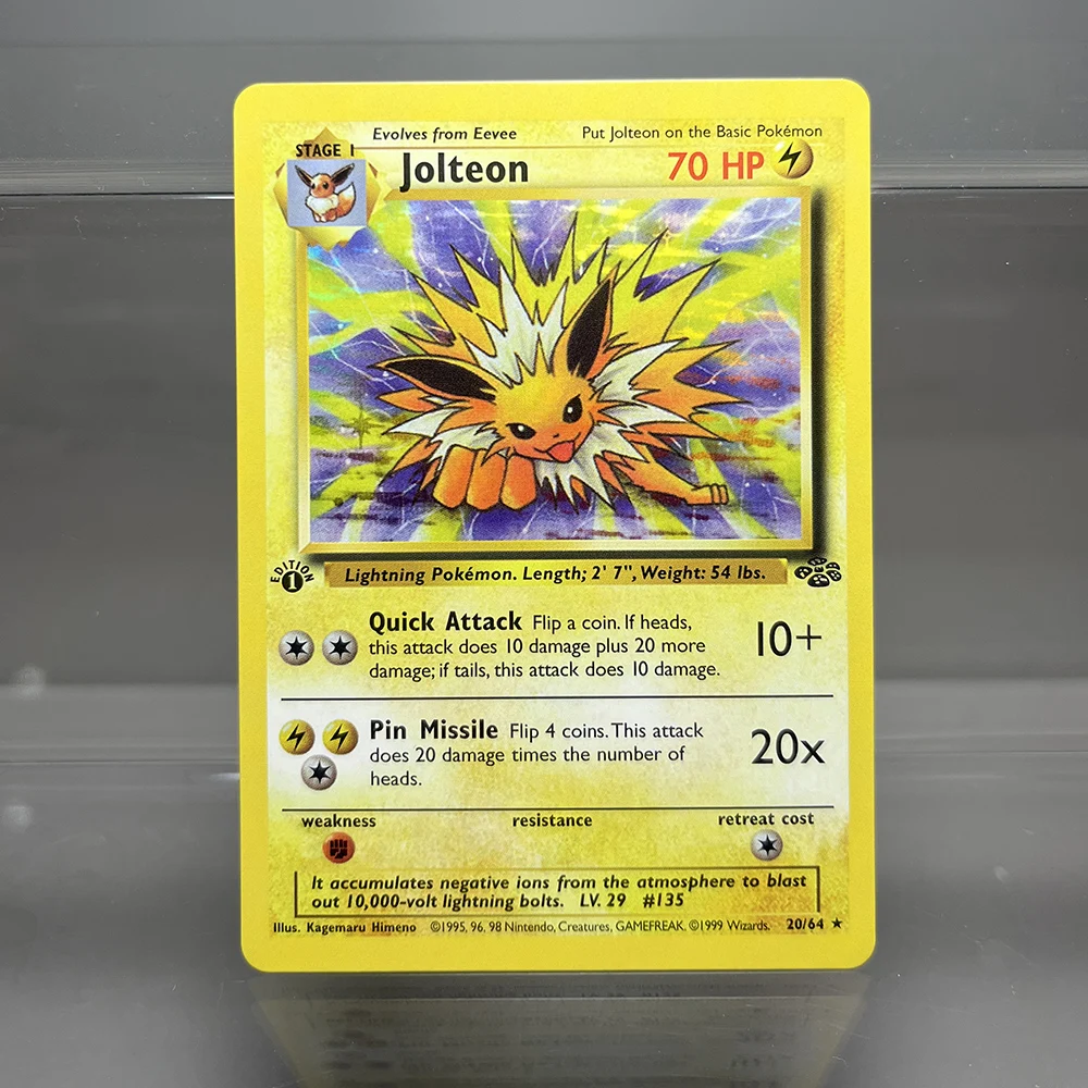 PKM Jungle PROXY Cards Jolteon Pidgeot Wigglytuff Snorlax Game Collection Cards Game Toys Gift for Card Collector
PKM Jungle PROXY Cards Jolteon Pidgeot Wigglytuff Snorlax Game Collection Cards Game Toys Gift for Card Collector