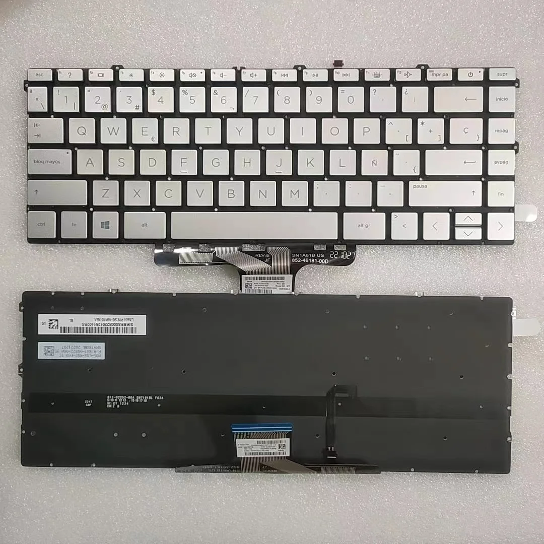 For HP 14-DW Spanish SP New, Matte, Silver, Original, Laptop Keyboard(store code: 0158)
For HP 14-DW Spanish SP New, Matte, Silver, Original, Laptop Keyboard(store code: 0158)