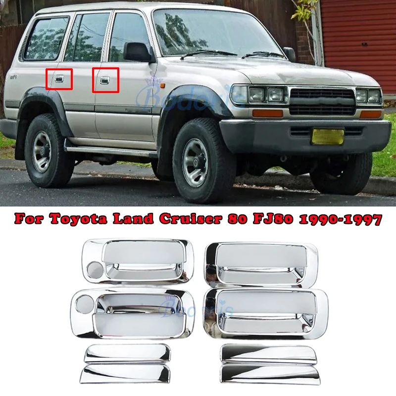 For Toyota Land Cruiser 80 Prado J80 1990-1997 Exterior Door Grab Handle Cover Bowl Insert Trim Chrome Car Styling Accessories
For Toyota Land Cruiser 80 Prado J80 1990-1997 Exterior Door Grab Handle Cover Bowl Insert Trim Chrome Car Styling Accessories