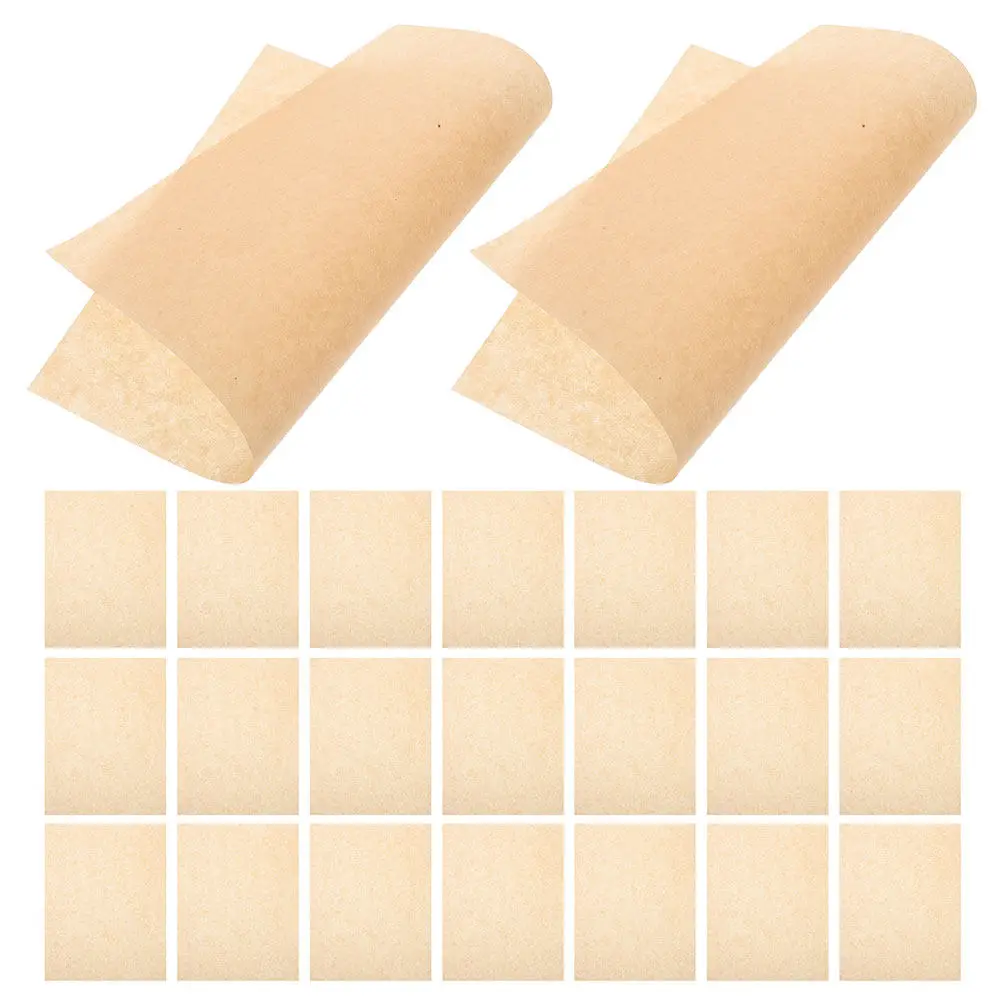 500Pcs Thickened Baking Parchment Paper Greaseproof Sheets Natural Wood Color Oil Absorbing for Pizza Bbq Fried Chicken Pastry
500Pcs Thickened Baking Parchment Paper Greaseproof Sheets Natural Wood Color Oil Absorbing for Pizza Bbq Fried Chicken Pastry