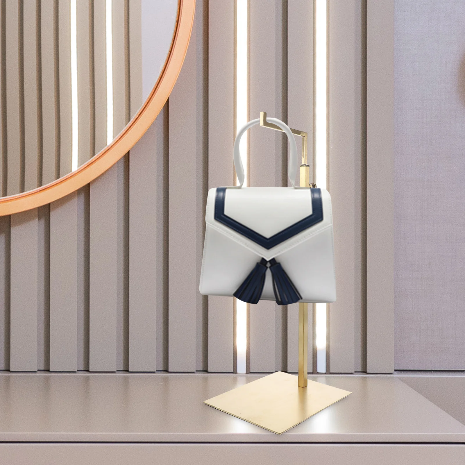 Stainless Steel Bag Display Rack Golden Holder Closet Purse Hanger Vendors Adjustable Home Storage
Stainless Steel Bag Display Rack Golden Holder Closet Purse Hanger Vendors Adjustable Home Storage