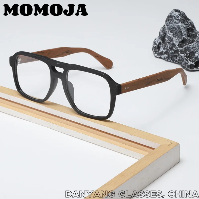 MOMOJA Retro Wood Men Women Eyeglasses Frames Prescription Glasses Frame Pilot Spectacles Myopia Optical Glasses Frame 8187
MOMOJA Retro Wood Men Women Eyeglasses Frames Prescription Glasses Frame Pilot Spectacles Myopia Optical Glasses Frame 8187