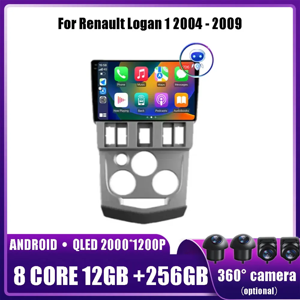 Android 14 For Renault Logan 1 2004 - 2009 Car Multimedia Player Head Unit Stereo GPS Navigation BT WIFI car accessories tools
Android 14 For Renault Logan 1 2004 - 2009 Car Multimedia Player Head Unit Stereo GPS Navigation BT WIFI car accessories tools