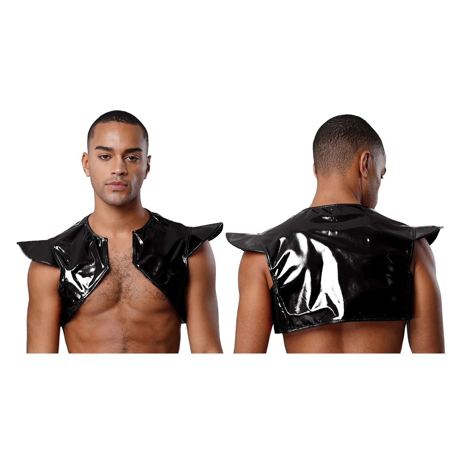 Men's Fashion Stylish Shoulder Shrug Top Open Front Warrior Dancer Dance Shoulder Armor Vest for Halloween Theme Party Costumes
Men's Fashion Stylish Shoulder Shrug Top Open Front Warrior Dancer Dance Shoulder Armor Vest for Halloween Theme Party Costumes