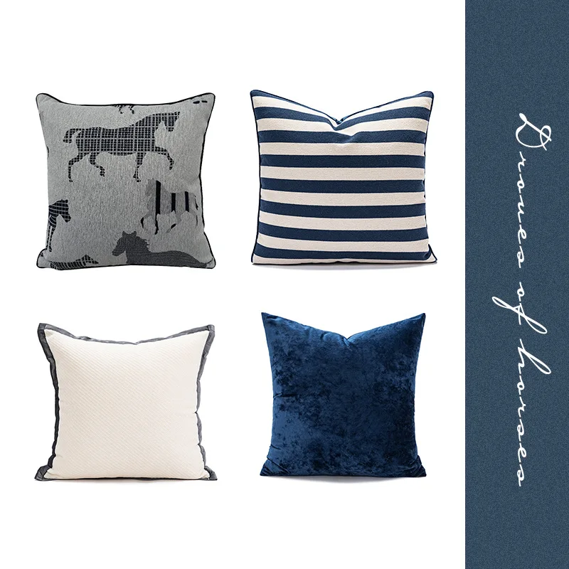 45X45CM Blue Stripe Throw Pillow Cover Simple Luxury Stamping Waist Cushion Cover Decor Home Decorative Pillowcase 2025
45X45CM Blue Stripe Throw Pillow Cover Simple Luxury Stamping Waist Cushion Cover Decor Home Decorative Pillowcase 2025