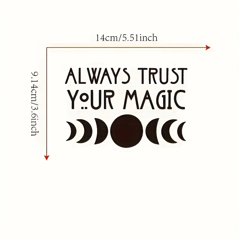 1 шт. "Зачаровательная наклейка «Always Trust Your Magic» — идеально подходит для боковых окон автомобиля, чехлов для телефонов, столов, журналов для волшебной атмосферы"
1 шт. "Зачаровательная наклейка «Always Trust Your Magic» — идеально подходит для боковых окон автомобиля, чехлов для телефонов, столов, журналов для волшебной атмосферы"