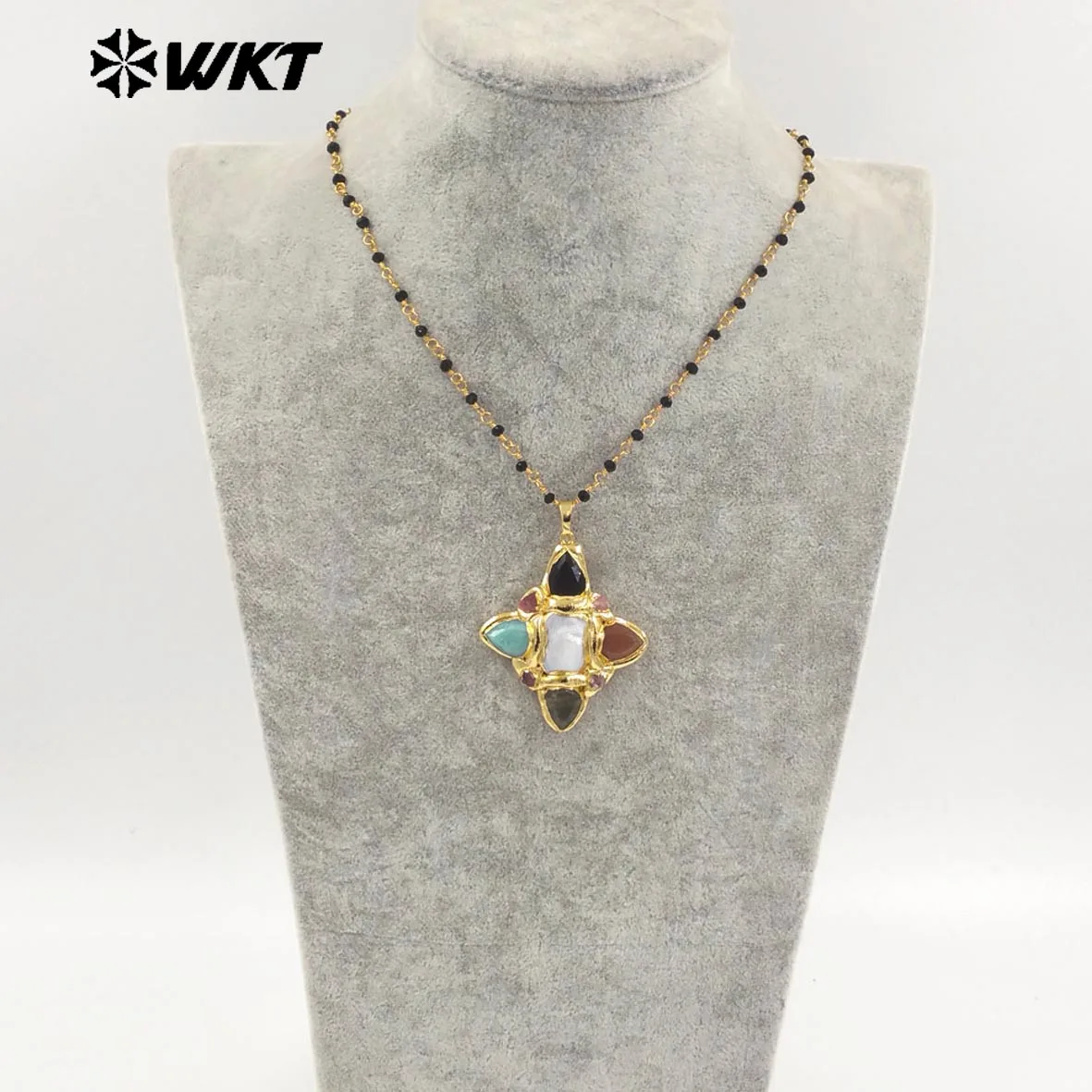 WT-JN281 WKT Лидер продаж, новое поступление с круглой формой, 18-каратное позолоченное украшение, ювелирное ожерелье с камнями для женщин, разные цвета
WT-JN281 WKT Лидер продаж, новое поступление с круглой формой, 18-каратное позолоченное украшение, ювелирное ожерелье с камнями для женщин, разные цвета