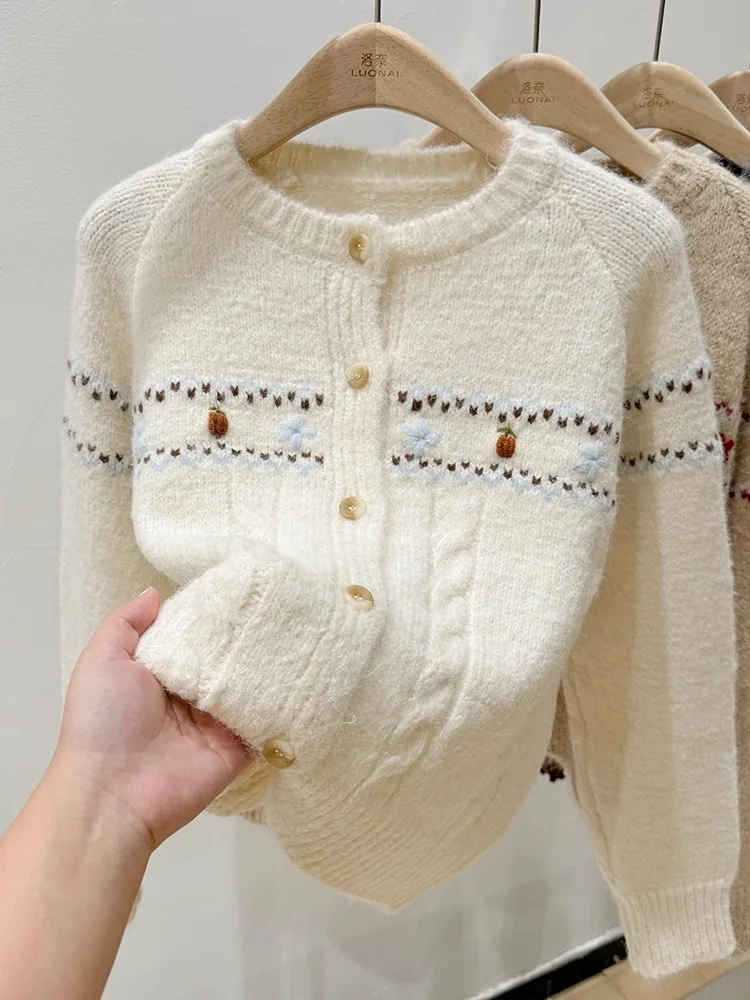 HELIAR Embroidery Knitted Cardigan Fall Winter Women's O-Neck Single Breasted Long Sleeve Warm Sweater Sweet Casual Female Tops
HELIAR Embroidery Knitted Cardigan Fall Winter Women's O-Neck Single Breasted Long Sleeve Warm Sweater Sweet Casual Female Tops