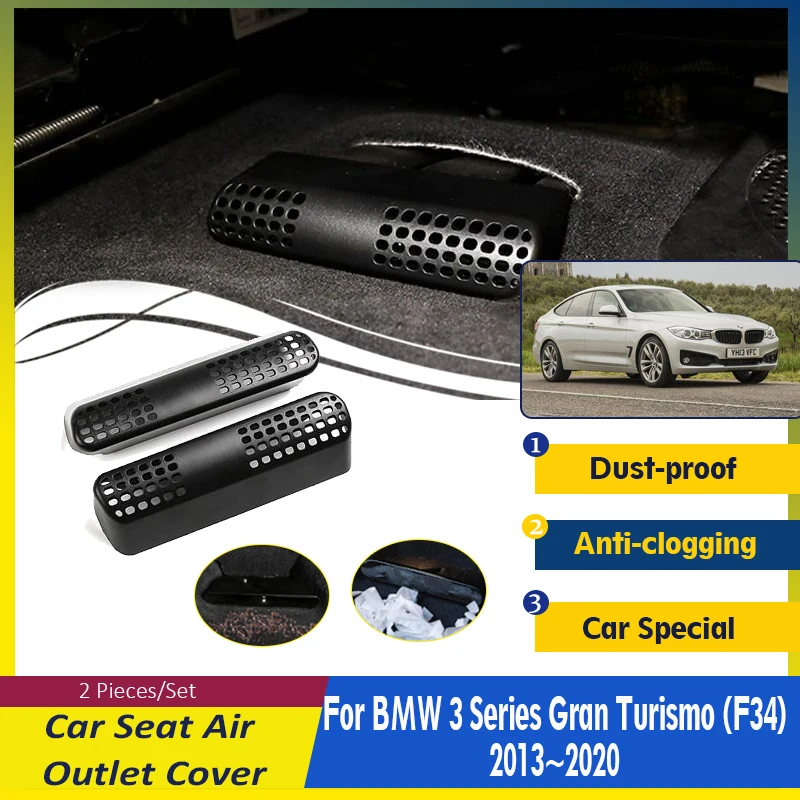 For BMW 3 Series Gran Turismo GT F34 2013~2020 Car Air Outlet Covers ABS Under Seat Conditioner Vent Protection Auto Accessories
For BMW 3 Series Gran Turismo GT F34 2013~2020 Car Air Outlet Covers ABS Under Seat Conditioner Vent Protection Auto Accessories