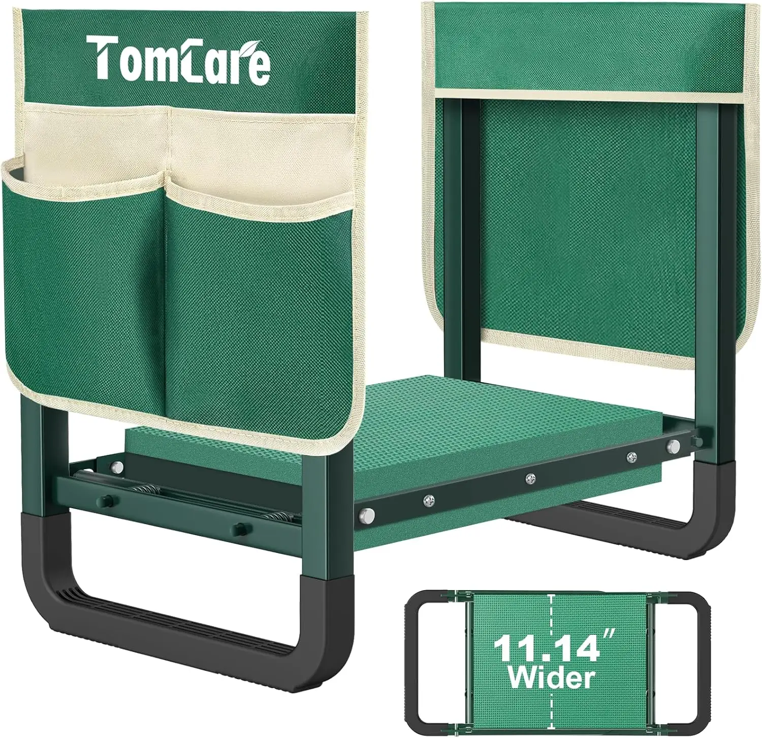 Garden Kneeler and Seat 11.14" Wider Soft Kneeling Pad, Heavy Duty Foldable Garden Stool with 2 Large Tool Pouches, Gardening
Garden Kneeler and Seat 11.14" Wider Soft Kneeling Pad, Heavy Duty Foldable Garden Stool with 2 Large Tool Pouches, Gardening