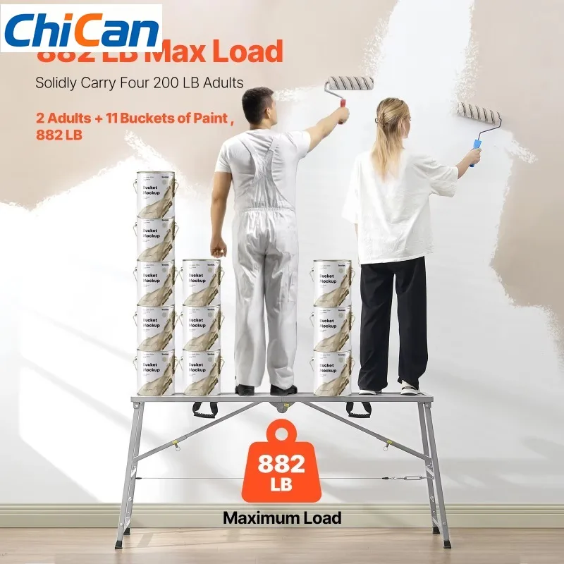 【Hot】 Work Platform 4 Gear Platform 800 Lb Load Capacity Non-Slip Rubber Feet Drywall Painting Stool Cleaning & Washing
【Hot】 Work Platform 4 Gear Platform 800 Lb Load Capacity Non-Slip Rubber Feet Drywall Painting Stool Cleaning & Washing