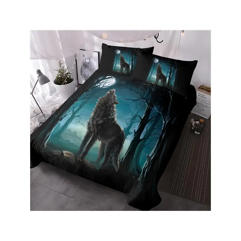 Green Watercolor Forest Wolf Landscape Duvet Cover Set 3 Pieces Twin Size Wild Animal Bedding
Green Watercolor Forest Wolf Landscape Duvet Cover Set 3 Pieces Twin Size Wild Animal Bedding