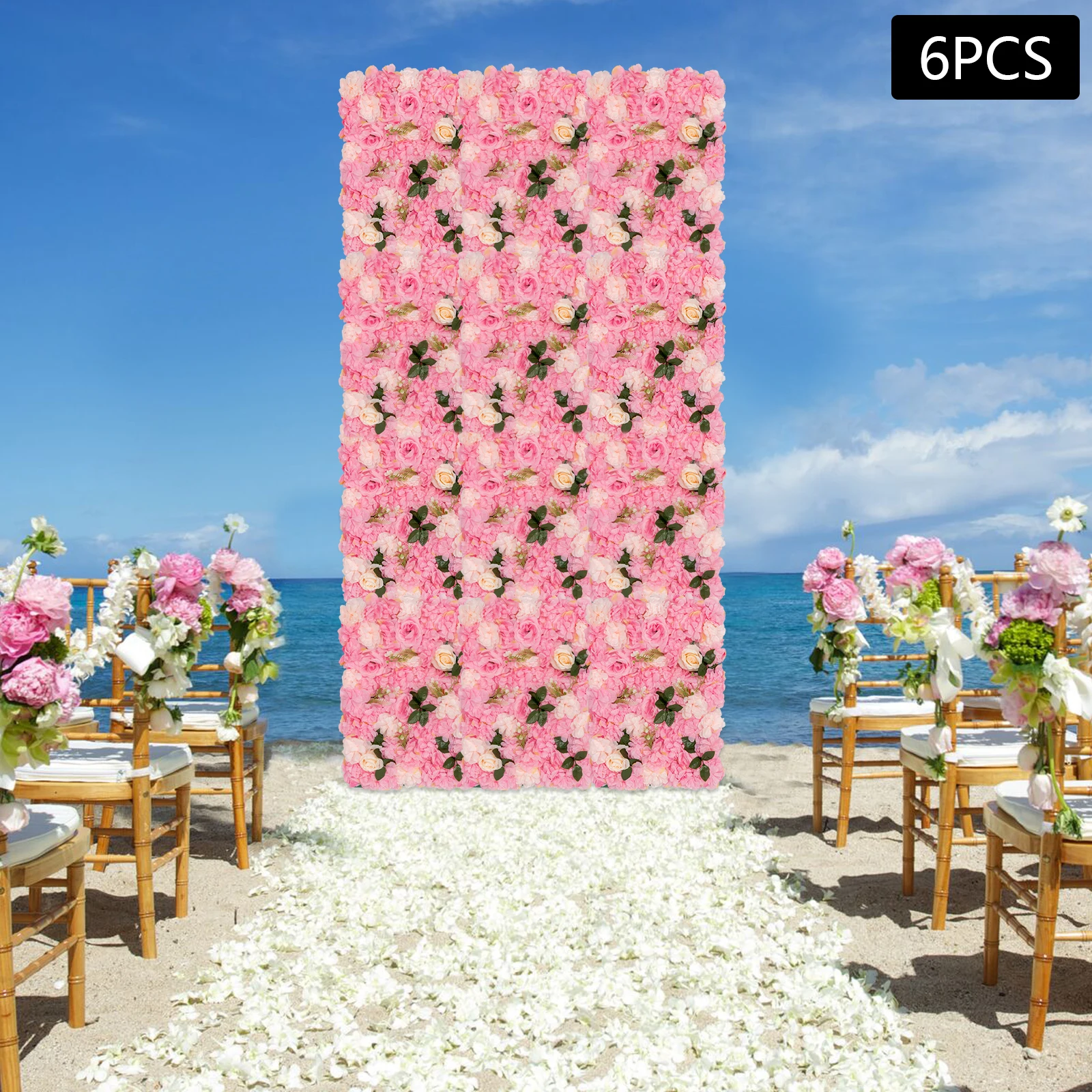 Set of 6 Artificial Flower Wall Panels, Silk Dahlia and Rose Design, Non-Fading, Easy to Install, Ideal for Home, Wedding, and
Set of 6 Artificial Flower Wall Panels, Silk Dahlia and Rose Design, Non-Fading, Easy to Install, Ideal for Home, Wedding, and