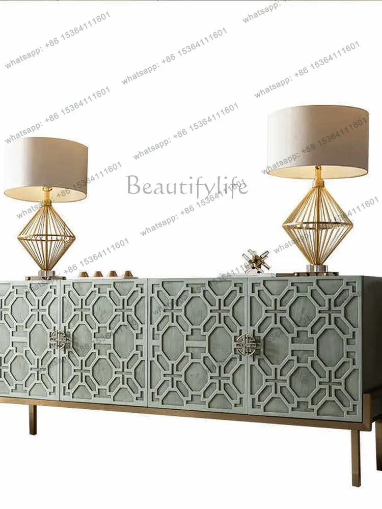 American solid wood TV cabinet retro old living room decorative locker
American solid wood TV cabinet retro old living room decorative locker