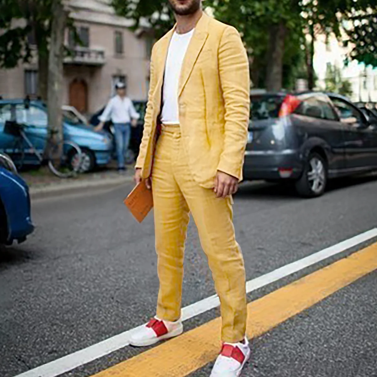 linen Business Casual Suits for Men ، Peaked lapel Slim Fit Solid Tuxedo Blazers Trajes Para Hombre Costumes Homme Man Suits
linen Business Casual Suits for Men ، Peaked lapel Slim Fit Solid Tuxedo Blazers Trajes Para Hombre Costumes Homme Man Suits