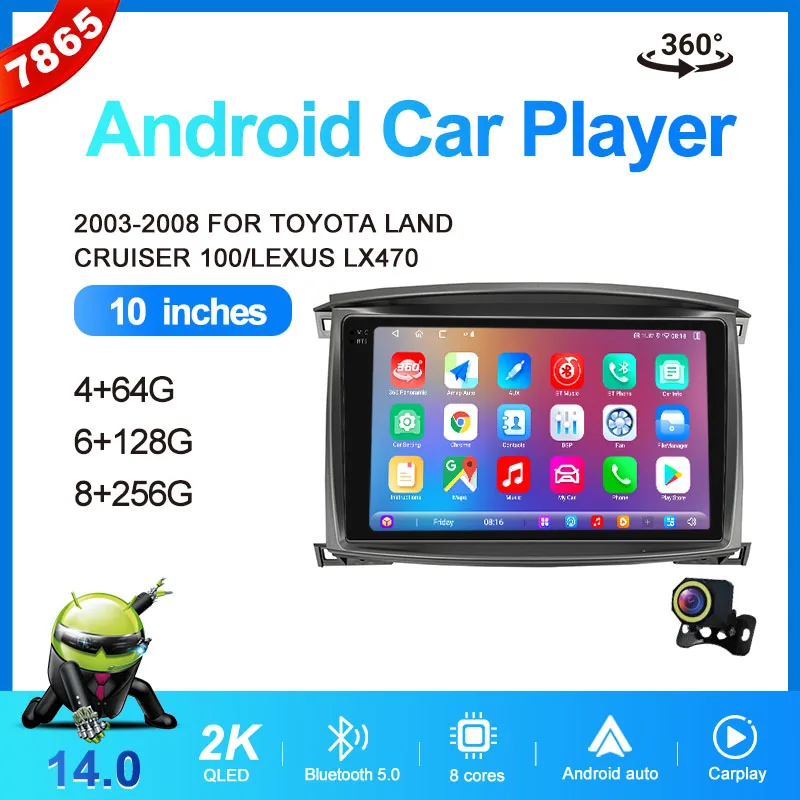 For Toyota Land Cruiser 100/Lexus LX470 2003-2008 Android 14 Car Radio Multimedia Video Player CarPlay Auto 4G Navigation Stereo
For Toyota Land Cruiser 100/Lexus LX470 2003-2008 Android 14 Car Radio Multimedia Video Player CarPlay Auto 4G Navigation Stereo