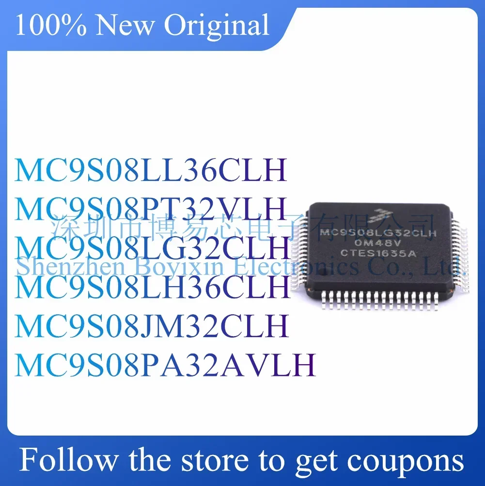 NEW MC9S08LL36CLH MC9S08LG32CLH MC9S08PT32VLH MC9S08LH36CLH MC9S08JM32CLH MC9S08PA32AVLH.
NEW MC9S08LL36CLH MC9S08LG32CLH MC9S08PT32VLH MC9S08LH36CLH MC9S08JM32CLH MC9S08PA32AVLH.