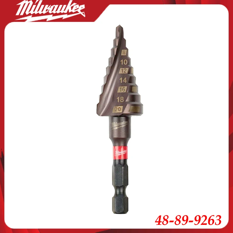 Milwaukee 48-89-9263 Step Drill Bit, Cobalt High Speed Steel, Multi-Size for Metal Drilling
Milwaukee 48-89-9263 Step Drill Bit, Cobalt High Speed Steel, Multi-Size for Metal Drilling