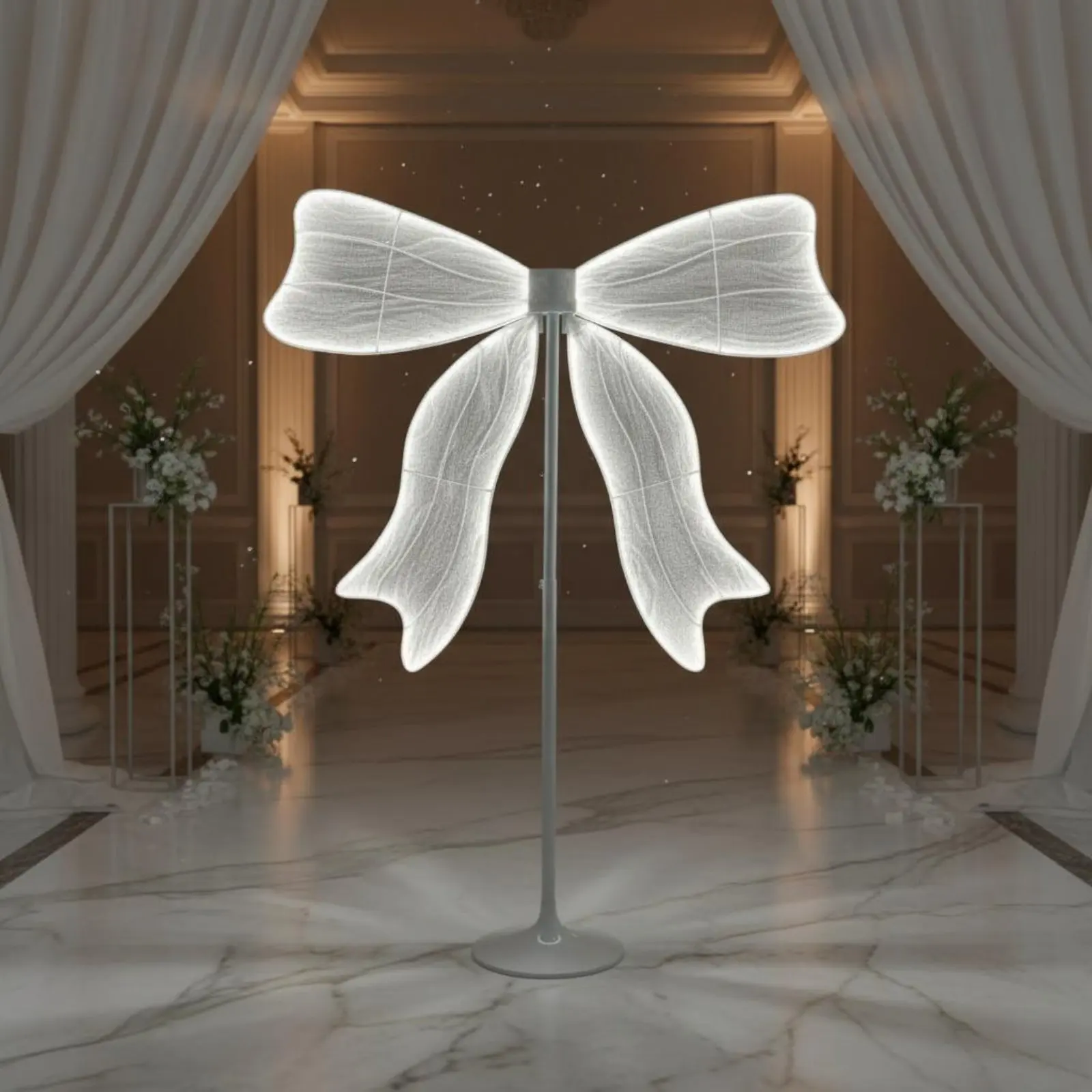 LED Bow Decor Window Display Illuminated Bow Sign Wedding Light Photo Prop for Stage
LED Bow Decor Window Display Illuminated Bow Sign Wedding Light Photo Prop for Stage
