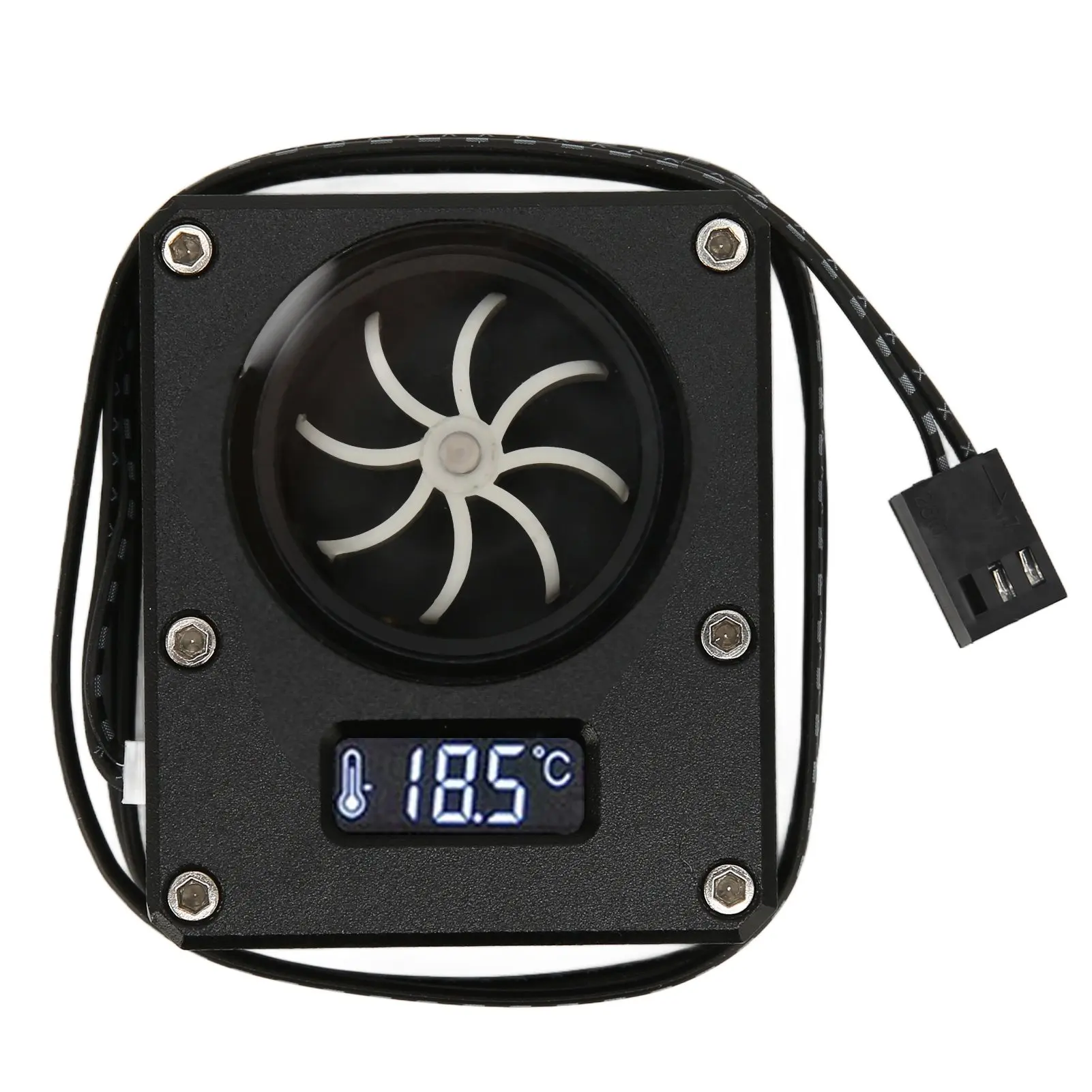 Silver PC Water Cooling Meter 12V Small 3-Pin Interface Durable Acrylic Rustproof Computer Flow Meter with G1/4 Thread
Silver PC Water Cooling Meter 12V Small 3-Pin Interface Durable Acrylic Rustproof Computer Flow Meter with G1/4 Thread