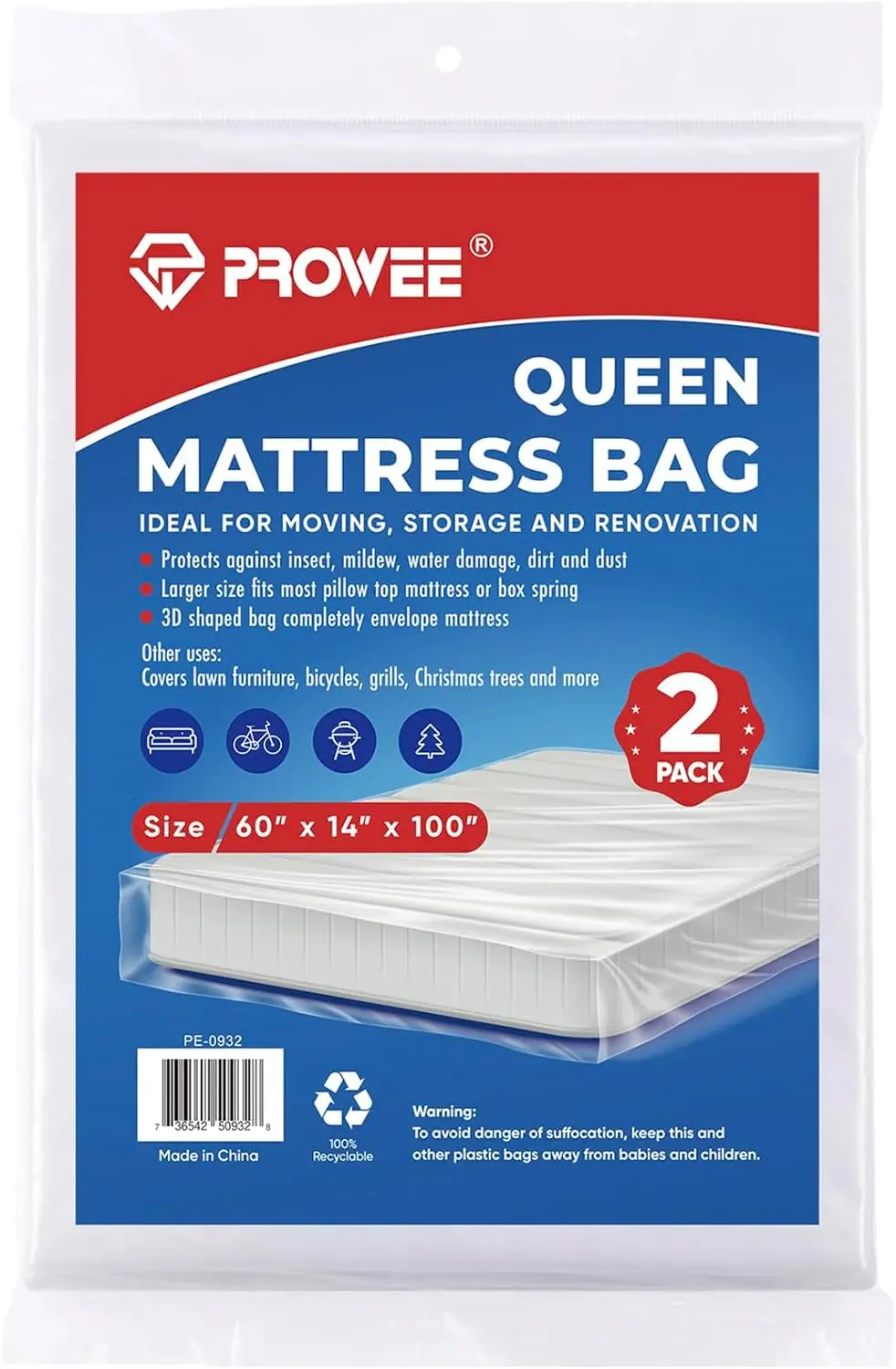 2 PK Queen Mattress Bags for Moving Storage,Mattress Bag for Disposal, Mattress Storage Bag Queen Mattress Cover for Moving
2 PK Queen Mattress Bags for Moving Storage,Mattress Bag for Disposal, Mattress Storage Bag Queen Mattress Cover for Moving
