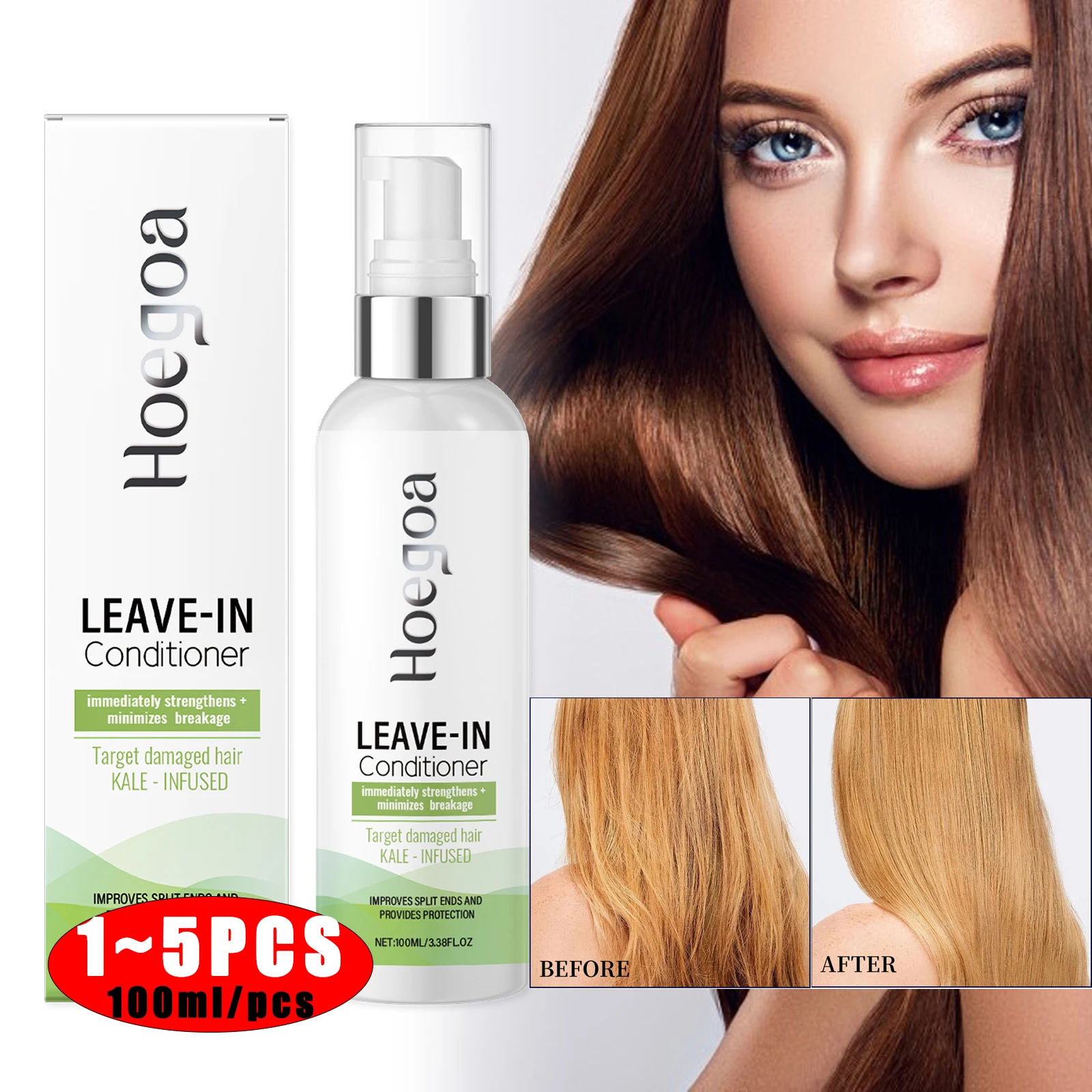 Coconut Oil Leave-In Conditioner Deep Nourishing Moisturizing Repair Split/Dry/Frizzy Hair Ends Strengthen Hair Prevent Breakage
Coconut Oil Leave-In Conditioner Deep Nourishing Moisturizing Repair Split/Dry/Frizzy Hair Ends Strengthen Hair Prevent Breakage