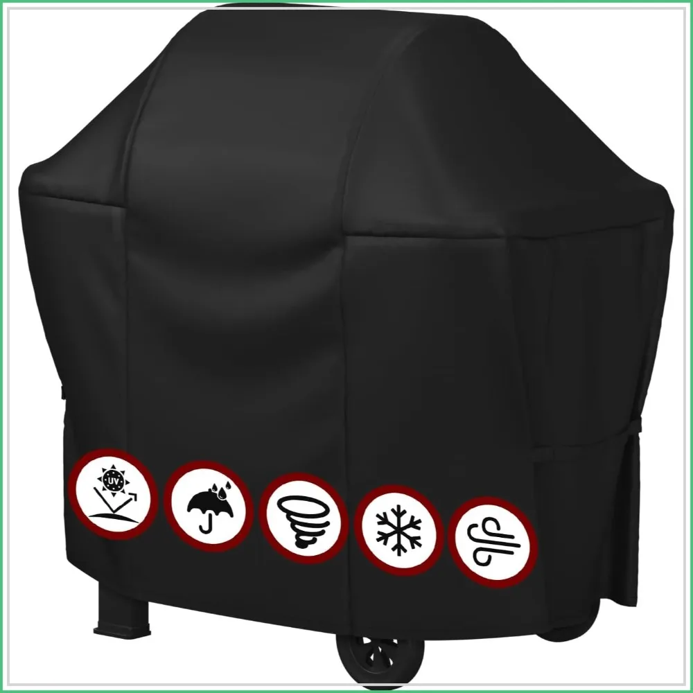 52 Inch Heavy Duty BBQ Cover for Weber Spirit 200/300 Series, Spirit 2 & II, Waterproof, UV Protection, Windproof with Adjustable Straps
52 Inch Heavy Duty BBQ Cover for Weber Spirit 200/300 Series, Spirit 2 & II, Waterproof, UV Protection, Windproof with Adjustable Straps