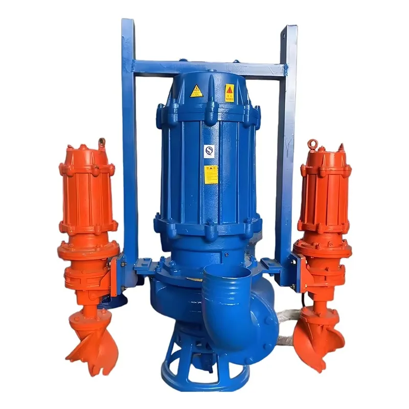 Factory Direct Delivery Heavy No Blockage Vertical Slurry Sludge Pump Submersible with Agitator