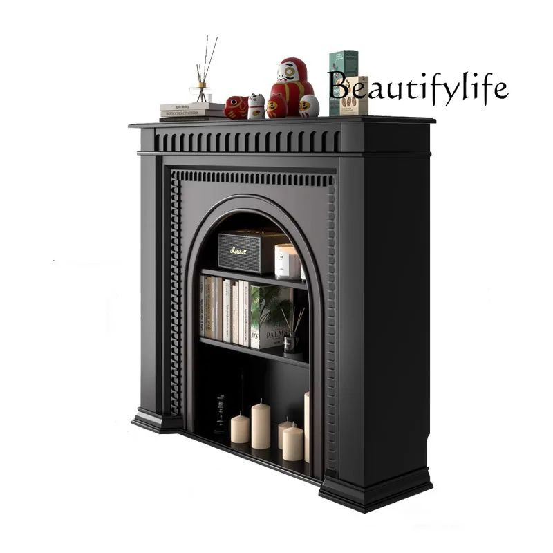 Light luxury solid wood fireplace cabinet living room simulation fire black engraved French retro decorative entrance cabinet
Light luxury solid wood fireplace cabinet living room simulation fire black engraved French retro decorative entrance cabinet