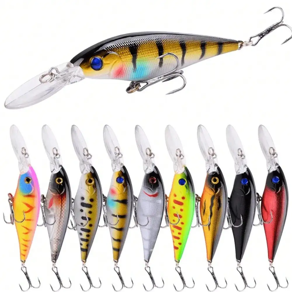10pcs Fishing Lures Fishing Gear Minnow Lure Jerkbait Swimbaits Minnow Lure Baits Kit Topwater Baits Swimbait For Bass Trout Pike
10pcs Fishing Lures Fishing Gear Minnow Lure Jerkbait Swimbaits Minnow Lure Baits Kit Topwater Baits Swimbait For Bass Trout Pike