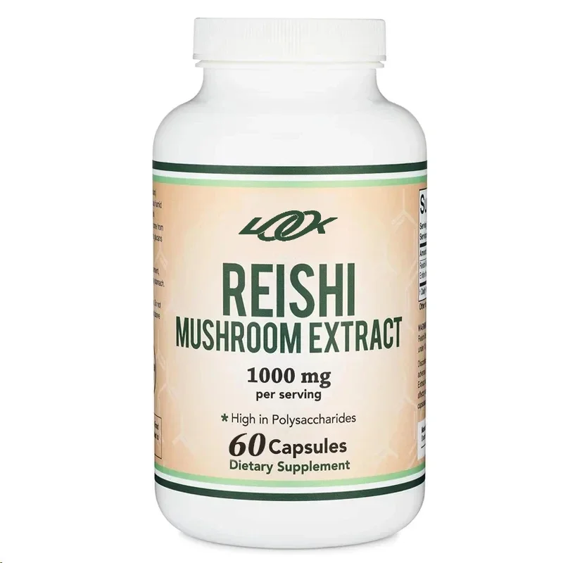 60 Lingzhi Mushroom Capsules (4:1 Extract, 1000mg Red Lingzhi Powder) Used for Immune System Support and Defense
60 Lingzhi Mushroom Capsules (4:1 Extract, 1000mg Red Lingzhi Powder) Used for Immune System Support and Defense