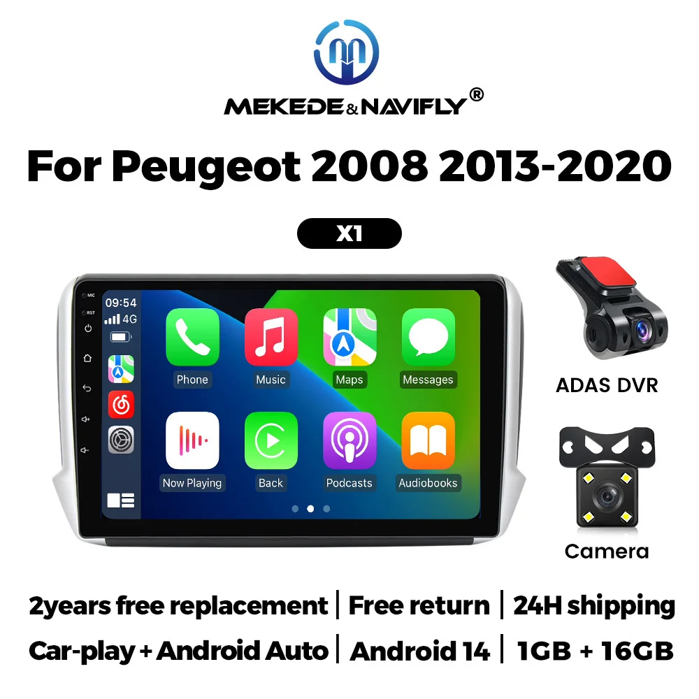 Android 14 Car Radio Wireless CarPlay Auto Multimedia Video For Peugeot 2008 2013-2020 WiFi BT FM Autoradio GPS Navigation
Android 14 Car Radio Wireless CarPlay Auto Multimedia Video For Peugeot 2008 2013-2020 WiFi BT FM Autoradio GPS Navigation
