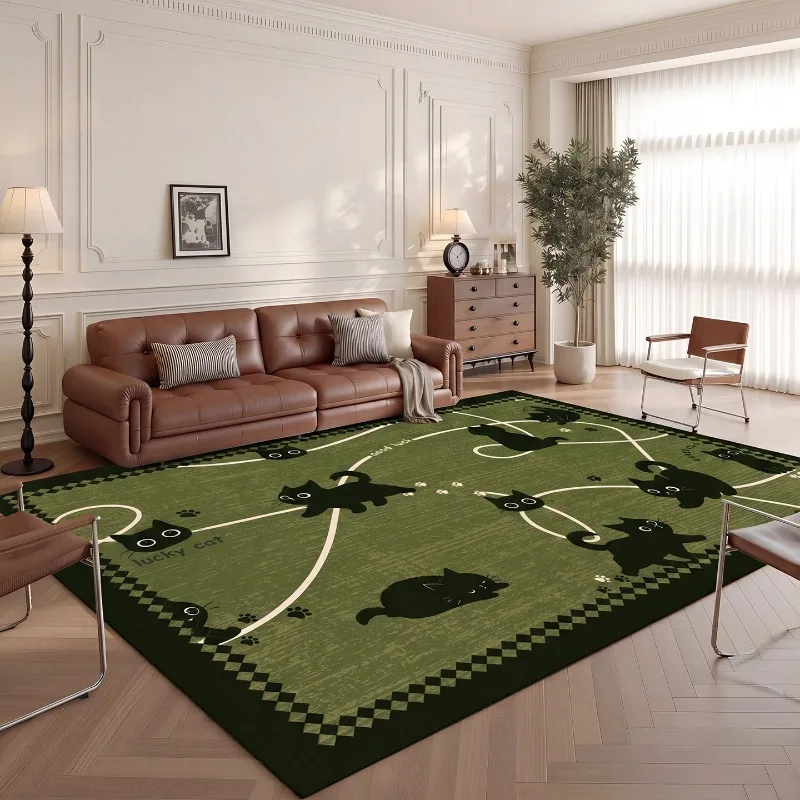 Vintage Black Cat Living Room Decoration Carpets Thicken Bedside Rugs for Bedroom Large Area Home Non-slip Mat Lounge Rug Ковер
Vintage Black Cat Living Room Decoration Carpets Thicken Bedside Rugs for Bedroom Large Area Home Non-slip Mat Lounge Rug Ковер