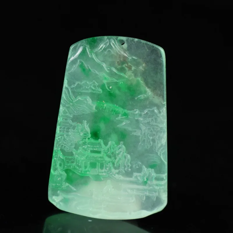 Natural High Ice Landscape Brand Jade Pendant, Suitable for Daily Wear and Wearing Pendant
Natural High Ice Landscape Brand Jade Pendant, Suitable for Daily Wear and Wearing Pendant