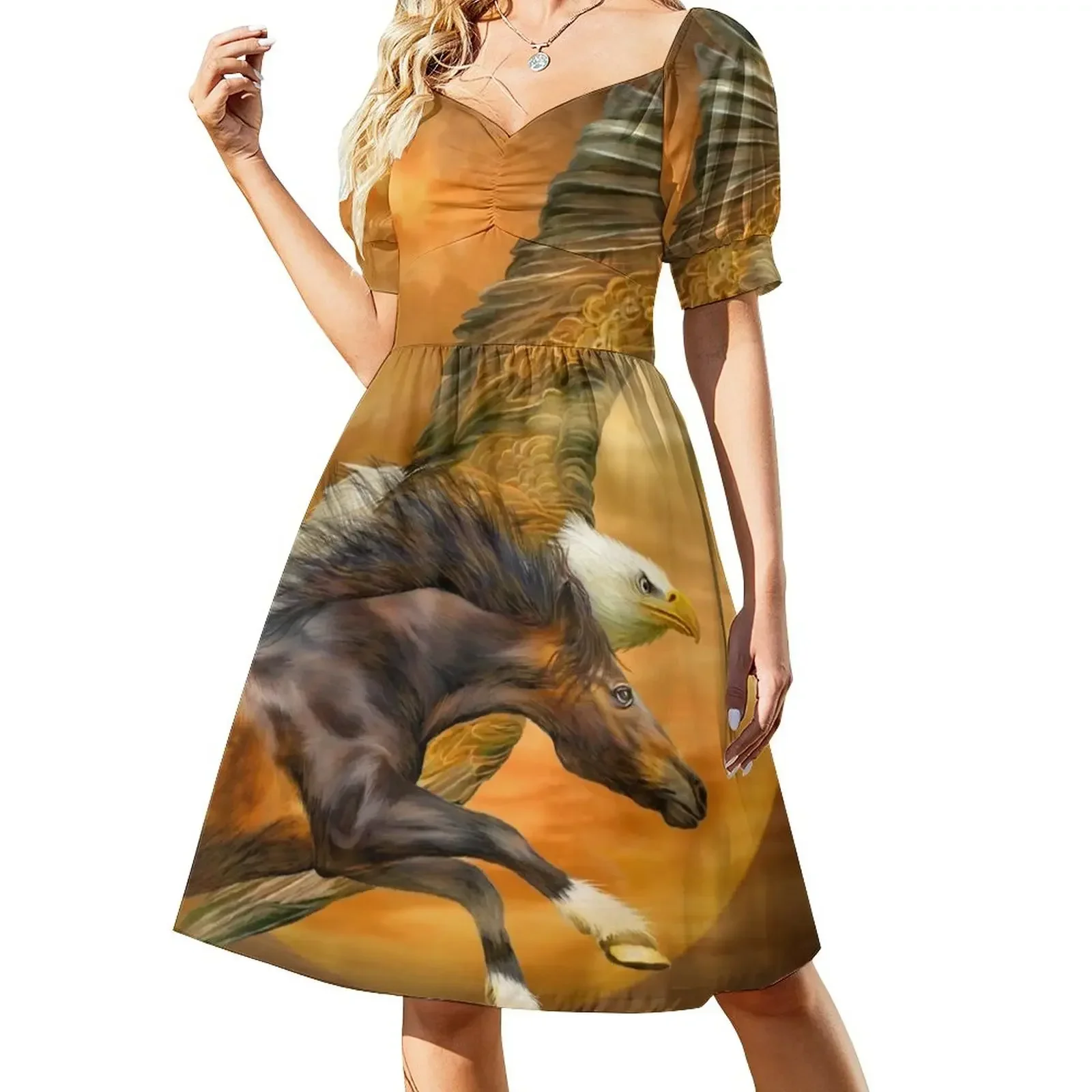 Eagle And Horse - Spirits Of The Wind Short-Sleeved Dress elegant dresses plus sizes Long dress woman Woman clothing Dress
Eagle And Horse - Spirits Of The Wind Short-Sleeved Dress elegant dresses plus sizes Long dress woman Woman clothing Dress