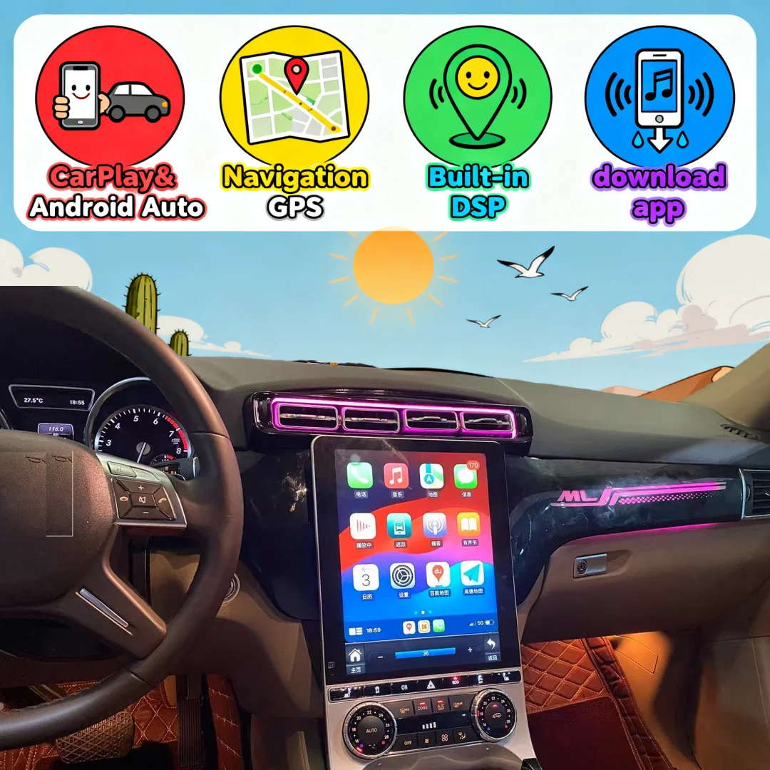 For Mercedes Benz Gl(x166)/ml(w166) 2012 - 2015 Wireless Carplay Android Car Radio Multimedia Video Player Autoradio Stereo GPS
For Mercedes Benz Gl(x166)/ml(w166) 2012 - 2015 Wireless Carplay Android Car Radio Multimedia Video Player Autoradio Stereo GPS
