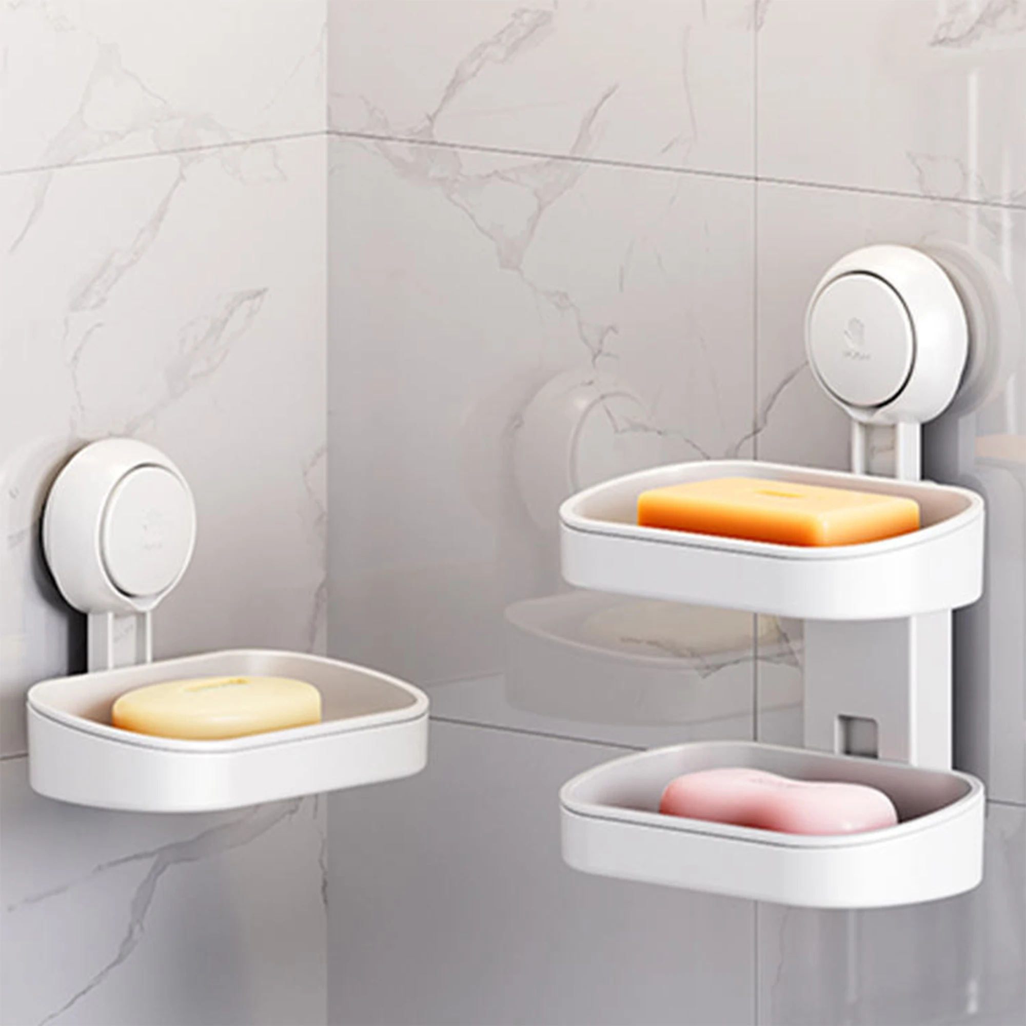 Vacuum Suction Cup Plastic Soap Dish Holder Wall Mounted Soap Box Bathroom Accessories Soap Tray Holder
Vacuum Suction Cup Plastic Soap Dish Holder Wall Mounted Soap Box Bathroom Accessories Soap Tray Holder