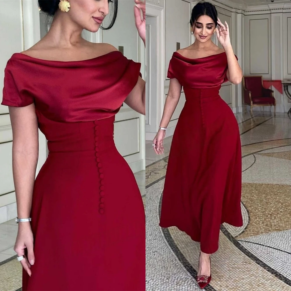 Customized Formal Jersey Boat Neck Evening Dress Classic Off the Shoulder Prom Dresses Fashion A-Line Special Occasion Gowns
Customized Formal Jersey Boat Neck Evening Dress Classic Off the Shoulder Prom Dresses Fashion A-Line Special Occasion Gowns