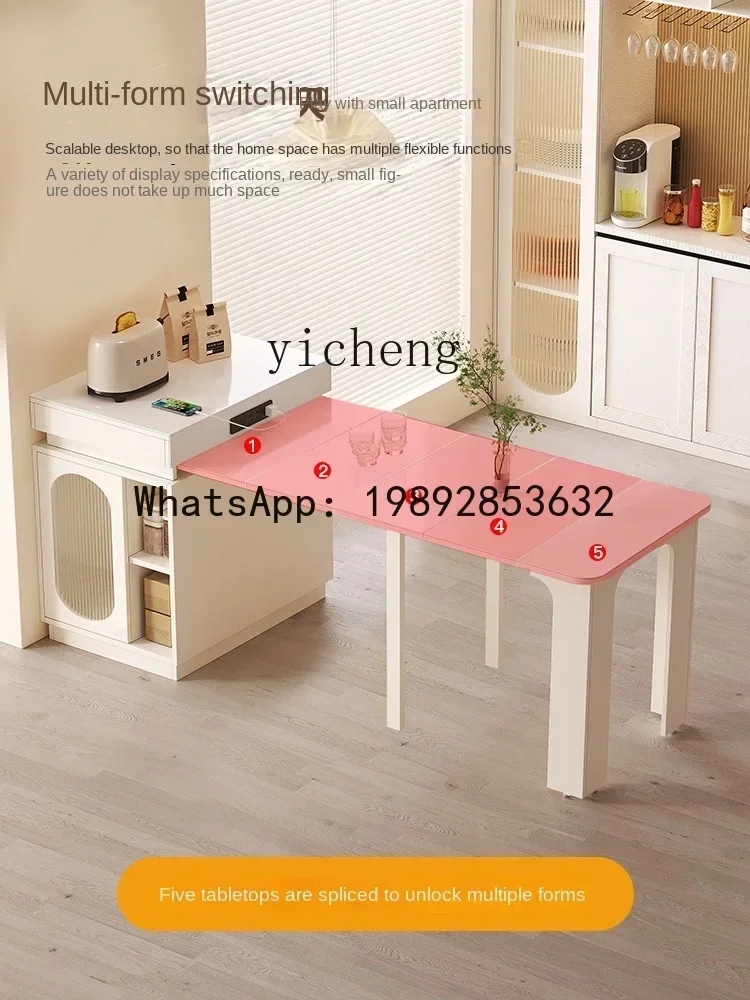 b19 small apartment island platform rock slab dining table living room integrated telescopic folding dining table
b19 small apartment island platform rock slab dining table living room integrated telescopic folding dining table
