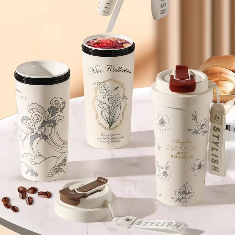 Портативные портативные чашки большой емкости для девочек, новые соломенные керамические вкладыши с принтом в стиле аниме, изоляционные кофейные чашки
Портативные портативные чашки большой емкости для девочек, новые соломенные керамические вкладыши с принтом в стиле аниме, изоляционные кофейные чашки