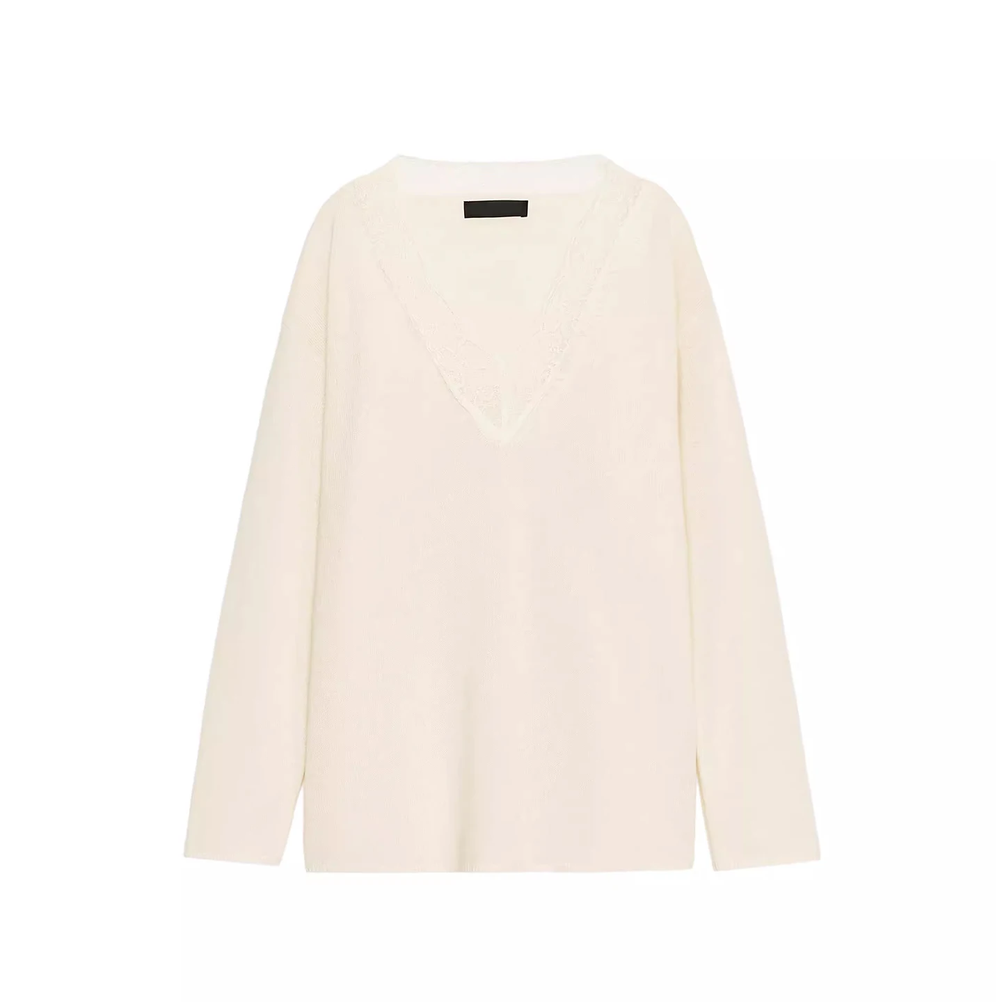 Faionable Versatile Simple Mixed Knitted Lace Sweater Women's Sle Autumn 2025 Z Loose Fit Long Sve V-Ne C...
Faionable Versatile Simple Mixed Knitted Lace Sweater Women's Sle Autumn 2025 Z Loose Fit Long Sve V-Ne C...
