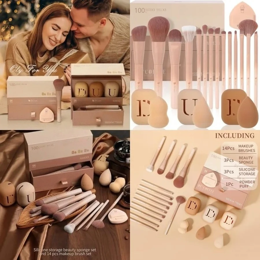 21pcs Makeup Gift Set,with 14Pcs Makeup Brush set 3pcs Makeup Sponges 3pcs Sponge Holder 1pc Powder Puff for Foundation Blending Powder Blush Eyeshadows
21pcs Makeup Gift Set,with 14Pcs Makeup Brush set 3pcs Makeup Sponges 3pcs Sponge Holder 1pc Powder Puff for Foundation Blending Powder Blush Eyeshadows