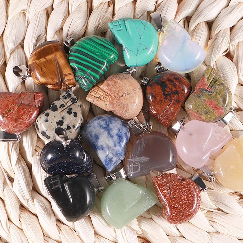 8Pcs Skull Pendant DIY Craft Stone Jewelry Accessories Creative Handmade Necklace Pendant Jewelry Decor Necklace DIY Accessory
8Pcs Skull Pendant DIY Craft Stone Jewelry Accessories Creative Handmade Necklace Pendant Jewelry Decor Necklace DIY Accessory