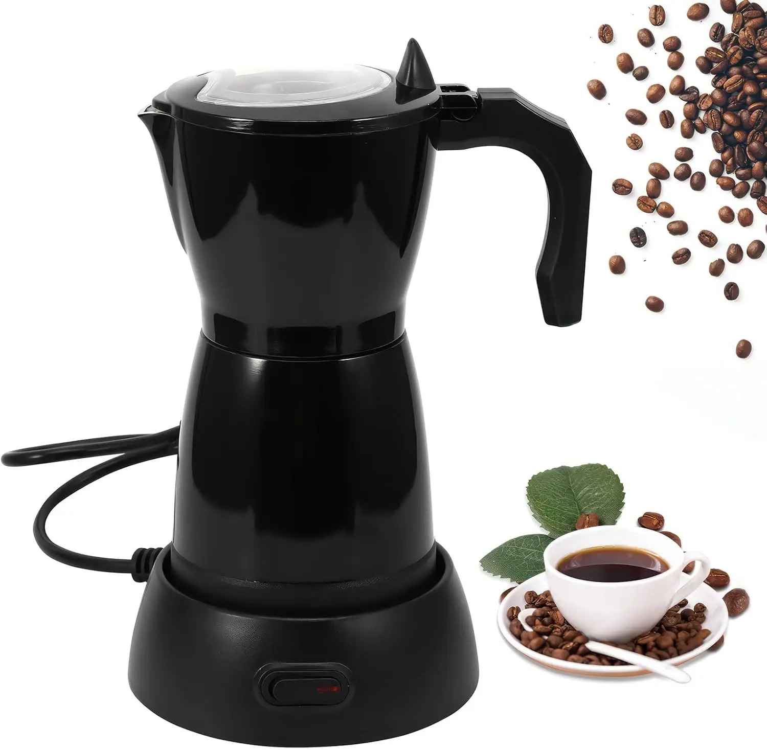 Электрическая кофеварка для эспрессо, 300 мл, 6 чашек, алюминиевая кофеварка Мока с защитой от перегрева и съемным основанием
Электрическая кофеварка для эспрессо, 300 мл, 6 чашек, алюминиевая кофеварка Мока с защитой от перегрева и съемным основанием